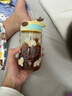 乐扣乐扣（LOCK&LOCK）手拎儿童吸管杯学生塑料水杯户外便携运动杯tritan材质 黄色400ml 实拍图