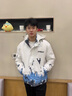NASALIKE潮牌连帽羽绒服男秋冬季保暖涂鸦羽绒外套男宽松学生羽绒上衣外套 N91白色 XL (168-175cm 120-145斤) 实拍图