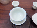 苏氏陶瓷（SUSHI CERAMICS）手绘画青竹羊脂玉瓷盖碗小套组非遗老师苏爱珍作品 实拍图