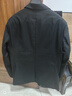 罗蒙高端免烫抗皱西服套装男士商务休闲婚礼正装西服外套上衣服男装 黑色(西服+西裤+衬衫+大礼包) 5XL 实拍图