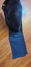 纯棉男士牛仔裤秋冬季厚款高腰直筒宽松男裤中老年深裆弹力爸爸裤 中蓝  牛仔 38 (3尺 ) 实拍图