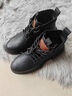海澜之家马丁靴子男鞋秋冬季新款复古中高帮工装靴加绒保暖英伦风短筒皮靴 黑色 39 实拍图