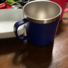 无印良品（MUJI）不锈钢双层马克杯 咖啡杯 办公室水杯杯子保温保冷 【限定色】蓝色 380ml 实拍图