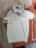 罗蒙（ROMON）轻奢休闲青年修身带领t恤衫男士 夏季时尚透气针织男士短袖polo潮 白色 M ( 120-135斤 ) 晒单实拍图