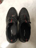 皮尔卡丹（pierre cardin）男鞋休闲运动时尚轻便厚底细纹软牛皮健步鞋松紧带百搭皮鞋男平价 黑色 圆头1 44 (270mm) 实拍图