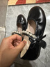 百丽童鞋春秋女童皮鞋返校学生鞋宝宝透气珍珠单鞋表演鞋 黑色28码 实拍图
