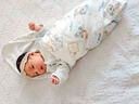 欧孕新生婴儿包单春秋初生纯棉抱被宝宝纱布一体睡袋襁褓包巾产房用品 全棉包单【新生儿款85*85cm】 0-9个月宝宝通用款 实拍图