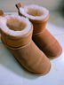 意尔康靴子 雪地靴2025冬季新款短筒靴加绒保暖舒适棉靴男女情侣款 红棕（女款） 37 实拍图