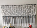 正诺（zhengnuo） 蕾丝纱电视机罩防尘罩布艺挂式曲面液晶电视机盖布盖巾多用巾 烟雨青（白色纱）-开机不取 75寸 实拍图