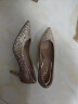 百丽吉娜明星同款高跟鞋女24春季新商场款单鞋婚鞋BDAK3AQ4 金色-跟高6.5CM 38 晒单实拍图