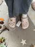 CROCS卡骆驰经典洞洞鞋男鞋一脚蹬女鞋沙滩鞋拖鞋|10001 石英粉-6UR(含智必星) 39 (240mm) 实拍图