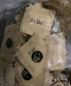 宝蓝 一次性手套牛皮纸独立小包装餐饮食品级pe加厚塑料薄膜炸鸡汉堡 白色简约 200小包 实拍图