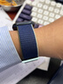 达梭适用apple watch10苹果手表表带尼龙iwatch9/8/7/6/SE/4/5/3回环运动透气舒适编织ultra2/1表带 新款-冰洋蓝色  44/45/46/49mm表盘通用 实拍图