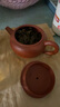 一茗金砂 宜兴紫砂壶茶壶 茶具 自产自销吴海良原矿梨皮朱泥壶170CC全手工壶大球孔莲子 实拍图