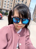 目奢超轻儿童近视镜夹片式太阳镜男女学生防紫外线护眼偏光墨镜 实拍图