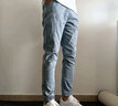 真维斯（Jeanswest）浅色牛仔裤子男2025年秋冬新款宽松束脚工装哈伦九分潮流休闲裤子 蓝色 XL 120-140斤 实拍图
