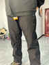 JEEP吉普休闲裤男秋冬季直筒裤子男士宽松潮流工装裤男裤 黑色加绒2XL 实拍图
