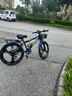 百士盾儿童自行车山地单车6-16岁以上学生减震双碟刹越野中小男女孩赛车 奢华版7速【三刀轮】黑蓝色 24寸丨适身高140-165丨 实拍图