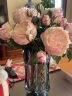 Harbor House 三杈英国仿真玫瑰花 仿真花绢花美式风格客厅装饰品[单支装] 粉红色-103456 实拍图