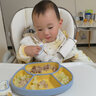 蒂乐宝宝学吃饭训练叉勺婴儿学习自主进食辅食勺儿童勺子叉子餐具 极光蓝【奶瓶级PPSU 可水煮】 实拍图
