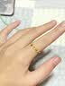 中国黄金（CHINA GOLD）黄金戒指女足金四叶草戒指首饰素圈指环生日七夕礼物送女友老婆 足金戒指-约2g【情人节礼盒】 实拍图