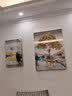 好久不见客厅装饰画现代简约沙发背景墙壁画轻奢大气四联组合挂画 飞黄腾达(含挂钟) 中组合(建议2.5-3米墙)金属金框 实拍图