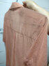 红蜻蜓 t恤女短袖春夏季新款女装修身打底短袖女格子百搭女士上衣服衫 粉杏 均码（适合80-130斤） 晒单实拍图