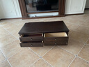 方寸毫厘茶几 实木茶几多抽屉茶几美式乡村做旧复古家具客厅6抽屉茶几 实木多抽屉茶几1.36米 深胡桃色 实拍图