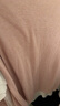 红豆内衣女纯色棉莫圆领秋衣秋裤女薄款百搭打底保暖内衣 黛紫170 实拍图