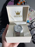 欧利时（OLEVS）瑞士认证手表男全自动男士手表夜光防水超薄非机械男表情人节礼物 本白-509 实拍图