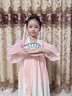 九能女童汉服夏款超仙女古装儿童2025新款古风唐装公主裙表演出演服 粉色人鱼公主 130 适合116-125/44-53斤 实拍图