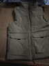 皮尔卡丹（pierre cardin）棉马甲男冬季加绒保暖背心多口袋工装羊羔绒马夹加厚大码坎肩外套 8776款卡其色(加棉) 加绒 M (90-110斤 实拍图