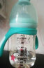 益特龙 宝宝奶瓶PPSU婴儿宽口径新生儿吸管饮水学饮吸管杯耐摔一岁以上 绿色240ML【感温变色】 实拍图
