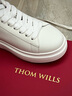 THOM WILLS【雷军同款】ThomWills内增高小白鞋女真皮厚底夏季白色板鞋WG111 白色WG111 37 /5.5码 实拍图
