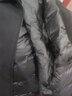 鸭鸭（YAYA）鹅绒夹克羽绒服男短款翻领中老年秋冬厚款保暖外套23793黑色195 实拍图