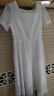 皮尔卡丹女装新款时尚蕾丝白色长裙女夏季2024年新款高端品牌气质洋气连 白色 M 晒单实拍图