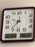 北极星（POLARIS） 挂钟14英寸万年历温湿度计创意客厅日历挂表钟表 79703 实拍图