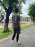 李宁运动小腿护腿套夏天防晒冰丝袖套男女户外骑行跑步冰凉袜套脚套 黑色【护腿/护臂两用】一对装 实拍图