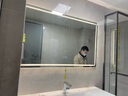 摩霄智能浴室镜酒店卫生间化妆镜触摸屏防雾卫浴镜750*1200mm两键三色 实拍图