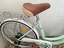 邦德·富士达 自行车女式24/26寸学生成人城市通勤复古淑女单速/7级变速买菜车 24寸钢架7速 青山灰 实拍图