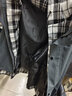 华见外套男春装假两件格子撞色连帽夹克男宽松大码学生男女休闲上衣 灰色 XL 实拍图