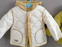 巴拉巴拉童装儿童羽绒服冬男童女童宝宝外套摇粒绒两件套时尚撞色 蛾黄31006 白鸭绒 110 cm 实拍图