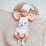 新生婴儿肚围护肚子防着凉夏季薄款初生0一6月宝宝半背一体式肚兜 不卷边不勒腹蓝黄白半背3条装 均码 0-1岁 实拍图