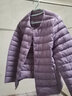 雪中飞轻薄羽绒内胆女式2025年新款秋冬季专柜薄款羽绒服女外套 紫色【新国标90绒】 M (160) 【建议95-105斤】 实拍图