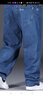 真维斯（Jeanswest）牛仔裤男秋冬季新款宽松直筒加肥加大码运动胖子肥佬弹力长裤子男 深蓝色 42 实拍图