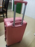 掌金者韩版铝框行李箱女拉杆箱男密码箱直角复古旅行箱高颜值大学生皮箱 玫瑰金(复古加厚拉链款) 22吋【小型单人短途出差】 实拍图