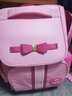 剑桥树儿童书包小学生女孩1-3-6年级减负护脊大容量轻便减压背包双肩包 蝴蝶结A:玫粉色大码 实拍图