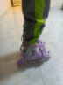 斯威（SWAY） 轮滑鞋儿童溜冰鞋男女童初学者套装滑轮鞋滑冰旱冰鞋成人直排轮 莫紫八轮全闪【大礼包】一体支架 L(适合12岁-成人)平时鞋码36-41 实拍图
