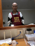 围裙定制logo印字咖啡师餐饮奶茶店背带式防水防油上班工作服女男棉布夏天透气家用厨房时尚做饭围腰订做 宽肩带大红色透气款 实拍图