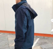郝麦户外冲锋衣男三合一可拆卸加绒登山服冬季骑车防寒衣裤工作服外套 80953牛仔蓝(男) 4XL 实拍图